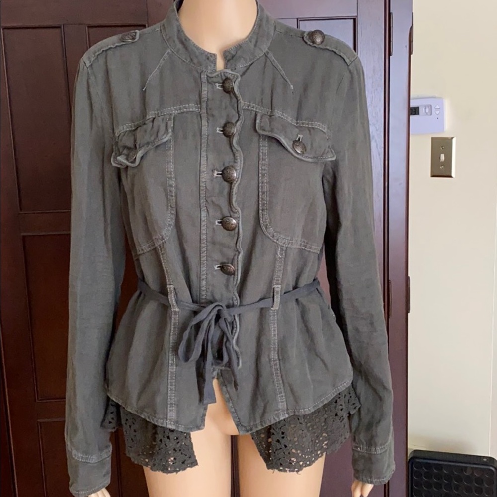 Free People NWT sz S olive green jacket